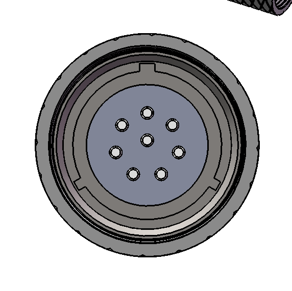 4-Pin Glasfaser-Leistungs-Unterwasser-Steckverbinder IP68